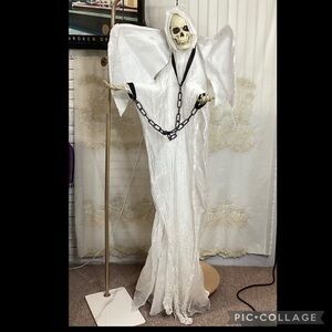 65” Hanging Grim Reaper Ghost Skeleton Halloween Decor